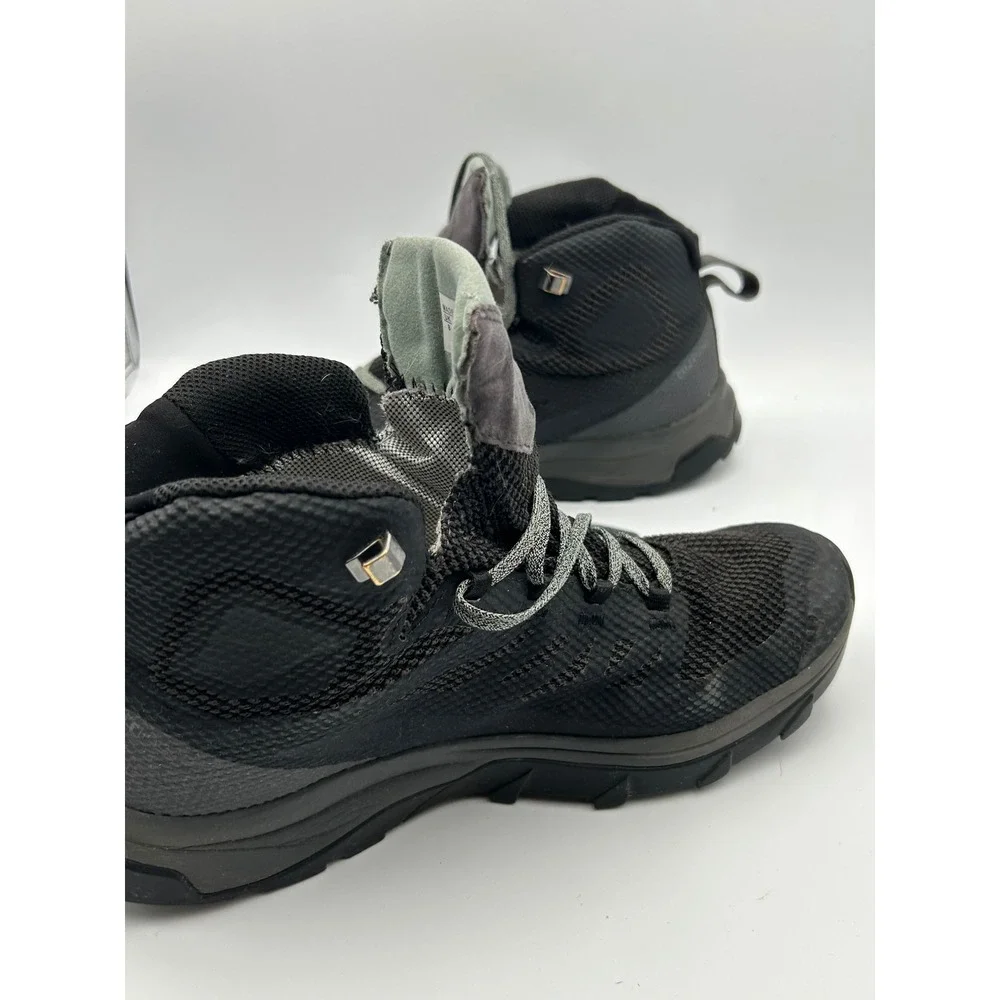 Salomon Outward GTX Hiking Boots Black Gore-Tex Mid Top Mens 9.5 404844